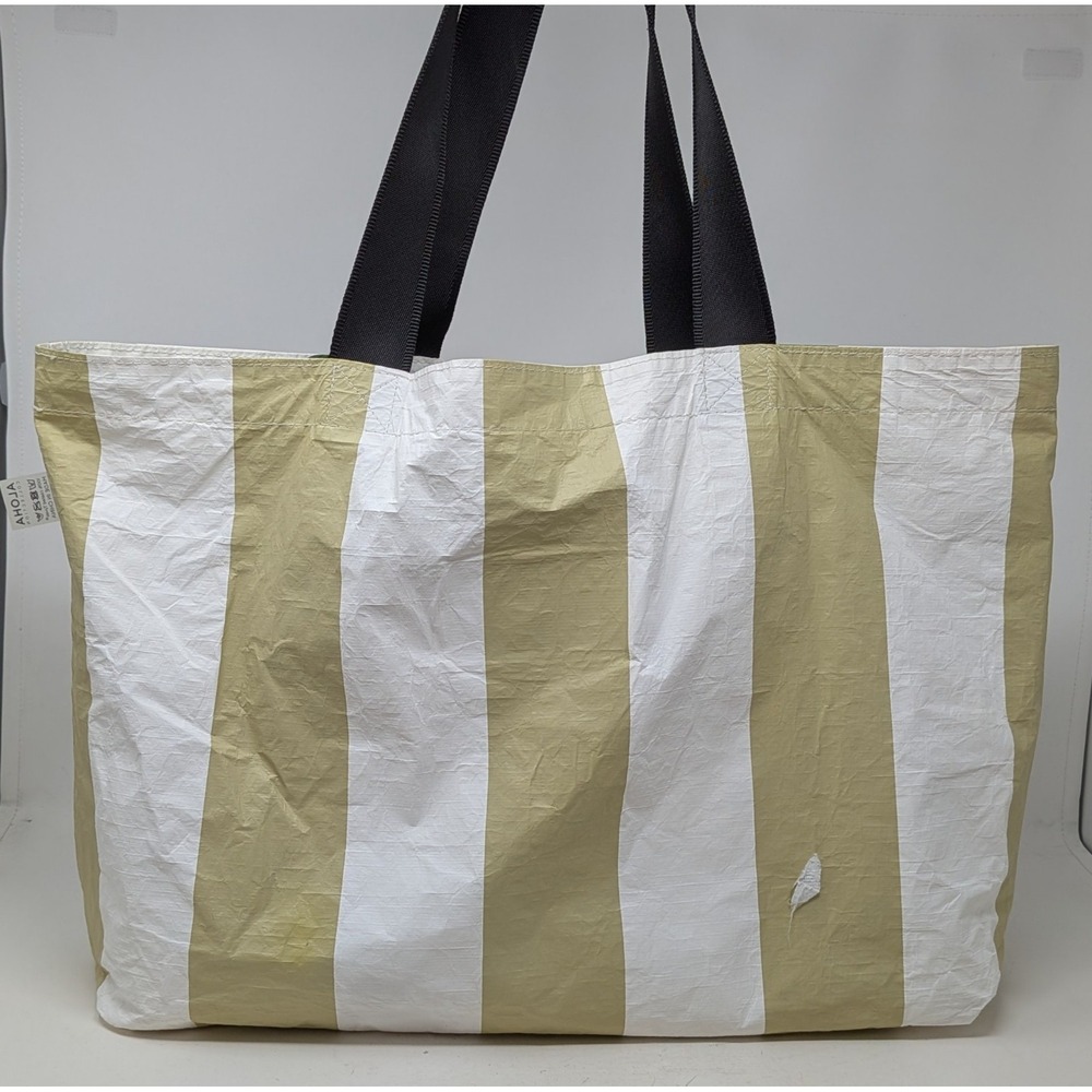Aloha Collection Holo Holo Monstera Seaweed Rivera Sand Reversible Tote Bag READ - Picture 3 of 16